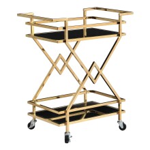 Servierwagen >WL7.335< in Gold, Metall &...