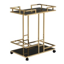 Servierwagen >WL7.336< in Gold, Metall &...
