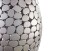 Beistelltisch >WL7.359< in Silber, Marmor & Aluminium - 46x40cm (HxD)