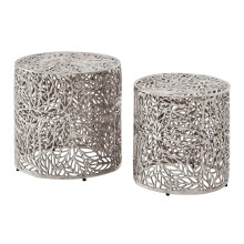 Satztisch >WL7.369< (2-teilig) in Silber, Aluminium...