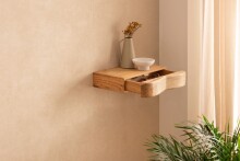 Wandboard >WL7.385< in Akazie, Massivholz - 40x8x20cm (BxHxT)