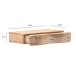 Wandboard >WL7.385< in Akazie, Massivholz - 40x8x20cm (BxHxT)