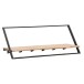 Garderobenleiste >WL7.407< in Akazie / schwarz - 100x40x33 (BxHxT)