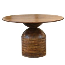Esstisch >WL7.435< in Mango, Massivholz - 74x120cm...
