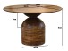 Esstisch >WL7.435< in Mango, Massivholz - 74x120cm (HxD)