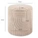 Pouf >WL7.428< mit Stauraum, Beige, Baumwollstoff - 45x40cm (HxD)