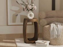 Beistelltisch >WL7.433< in Mango, Massivholz - 45x30cm (HxD)
