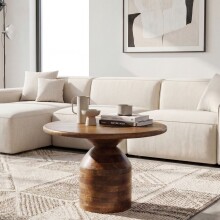 Couchtisch >WL7.434< in Mango, Massivholz - 42x60cm...