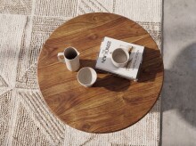 Couchtisch >WL7.434< in Mango, Massivholz - 42x60cm (HxD)