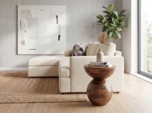 Beistelltisch >WL7.447< in Mango, Massivholz - 42x35cm (HxD)