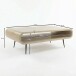 Couchtisch >WL7.451< in Mango Weiß, Massivholz - 90x55x30cm (LxBxH)