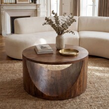 Couchtisch >WL7.452< in Mango, Massivholz - 36x60cm...