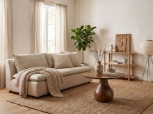 Couchtisch >WL7.454< in Mango, Massivholz - 40x60cm (HxD)