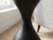 Beistelltisch >WL7.460< in Schwarz, Metall & Glas - 62x23cm (HxD)