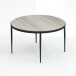 Couchtisch >WL7.461< in Toronto weiss, Marmor & Metall - 42x70cm (HxD)