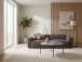 Couchtisch >WL7.461< in Toronto weiss, Marmor & Metall - 42x70cm (HxD)