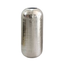 Dekovase >WL7.466< in Silber, Aluminium - 45x20cm (HxD)