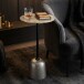 Beistelltisch >WL7.494< in Silber, Aluminium - 60x29cm (HxD)
