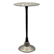 Beistelltisch >WL7.495< in Silber, Aluminium -...