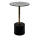 Beistelltisch >WL7.496< in Black & White, Aluminium / Emaille - 49x30cm (HxD)