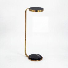 Beistelltisch >WL7.512< in schwarz & Gold -...