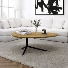Couchtisch >WL7.530< in Akazie / Schwarz,...