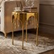 Beistelltisch >WL7.535< in Gold, Aluminium - 56x43cm (HxD)