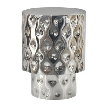 Beistelltisch >WL7.544< in Silber, Aluminium - 50x36cm (HxD)