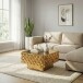 Couchtisch >WL7.545< in Gold, Aluminium - 60x60x38cm (LxBxH)