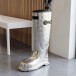 Dekofigur >WL7.547< Schimrständer, Schuh, Silber, Aluminium - 26x11x44cm (LxBxH)