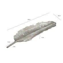 Dekofigur >WL7.572< in Silber, Aluminium - 80x26x5cm (LxBxH)