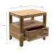Nachtkommode >WL7.583< in Akazie, Massivholz - 45x46x35cm (BxHxT)
