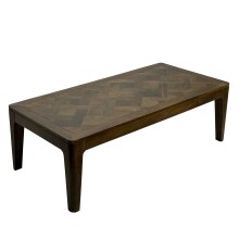 Couchtisch >WL7.588< in Mango Braun, Massivholz -...