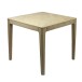 Esstisch >WL7.589< in Mango Weiß, Massivholz - 80x76x80cm (BxHxT)