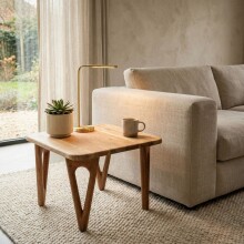 Couchtisch >WL7.594< in Akazie, Massivholz - 60x40x60cm (BxHxD)