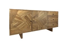 Sideboard >WL7.597< in Akazie, Massivholz -...