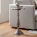 Beistelltisch >WL7.602< in Silber, Aluminium - 54x30cm (HxD)