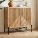 Sideboard >WL7.608< in Mango, Massivholz - 91x96x50cm (BxHxT)