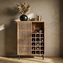 Barschrank >WL7.615< in Mango, Massivholz - 80x123x43cm (BxHxD)