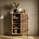 Barschrank >WL7.615< in Mango, Massivholz - 80x123x43cm (BxHxD)
