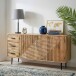 Sideboard >WL7.619< in Mango, Massivholz - 160x86x40cm (BxHxT)