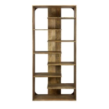 Bücherregal >WL7.629< in Mango, Massivholz -...