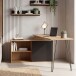 Eckschreibtisch >WL7.631< in Eiche Dekor, Holzwerkstoff - 130x110x75cm (LxBxH)