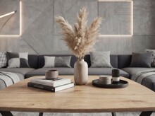Couchtisch >WL7.638< in Eiche Dekor, Holzwerkstoff - 75x40x75cm (BxHxT)