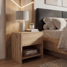 Nachtkommode >WL7.641< in Eiche Dekor,...