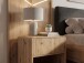 Nachtkommode >WL7.641< in Eiche Dekor, Holzwerkstoff - 45x50x40cm (BxHxT)