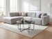 Couchtisch >WL7.649< in Eiche Schwarz, Holzwerkstoff - 35x80cm (HxD)