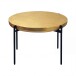 Couchtisch >WL7.654< in Gold / schwarz, Aluminium & Metall - 41x63cm (HxD)
