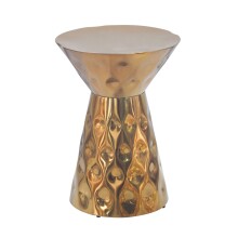 Beistelltisch >WL7.658< in Gold, Aluminium - 51x36cm (HxD)