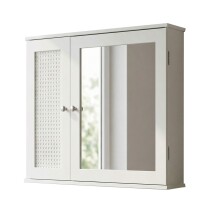 Badezimmerspiegelschrank >WL7.762< in Weiß - 60x50x15 (BxHxT)